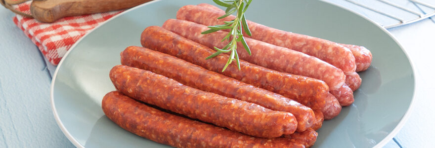 préparation des merguez